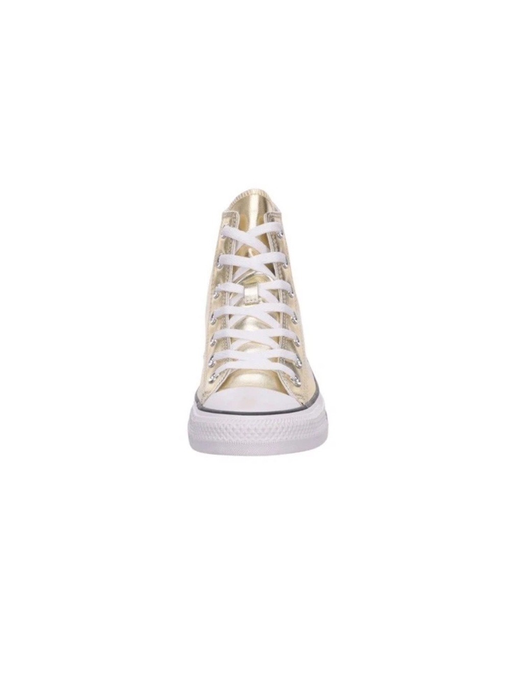 NEW Converse Chuck Taylor All Star High Tops Womens 8.5 / Mens 6.5 Metallic Gold - Picture 4 of 8